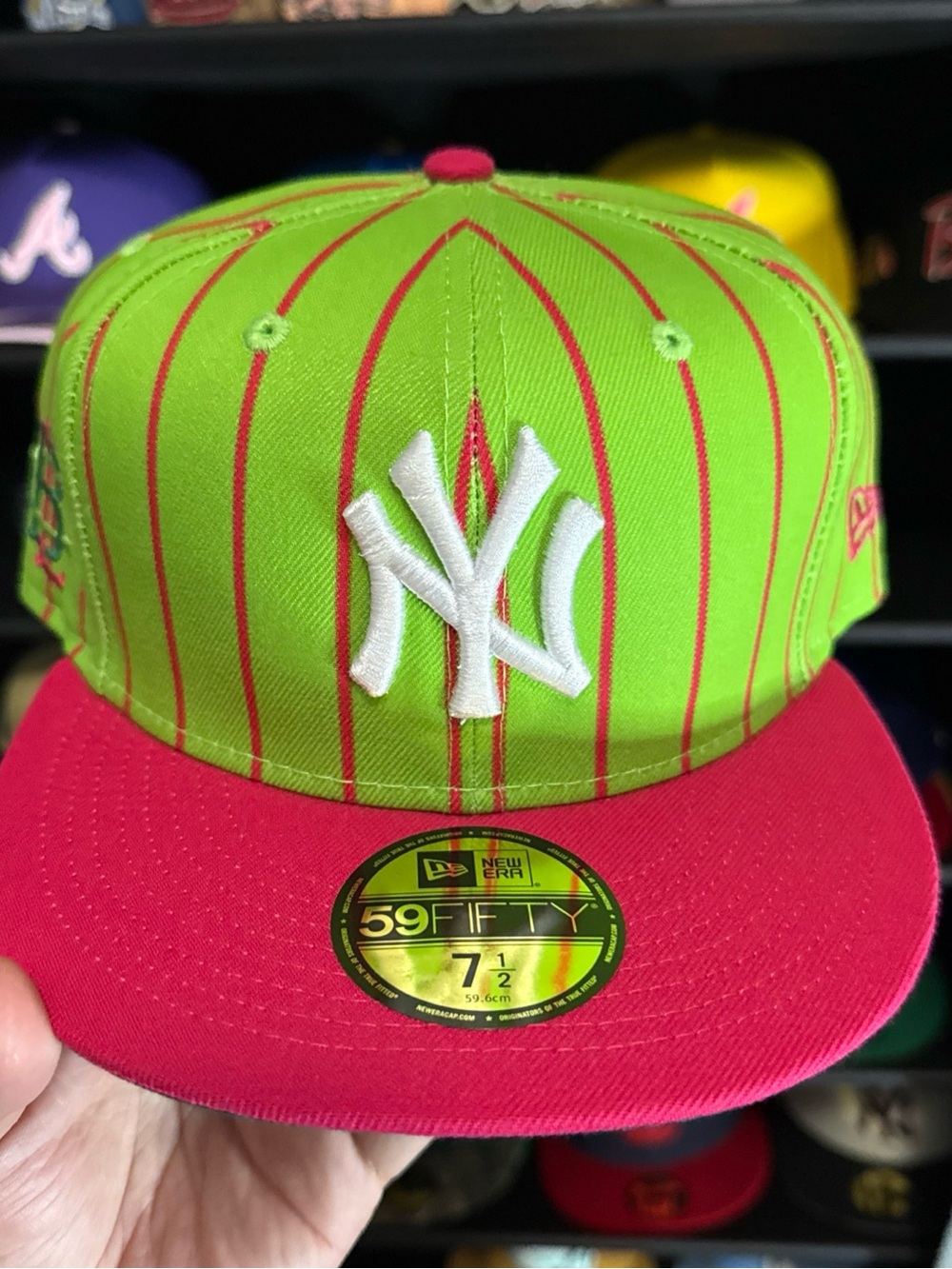 New Era Yankees 59FIFTY Big League Chew Watermelon Fitted Hat 7 1/2